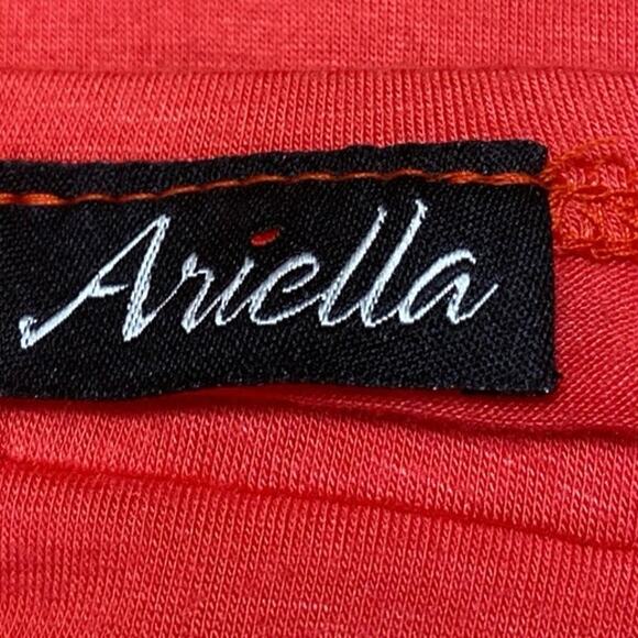 Ariella Red Multicolor Beads Strapless Sleeveless Mini Bandeau A-line Dress Sz S - Picture 4 of 5